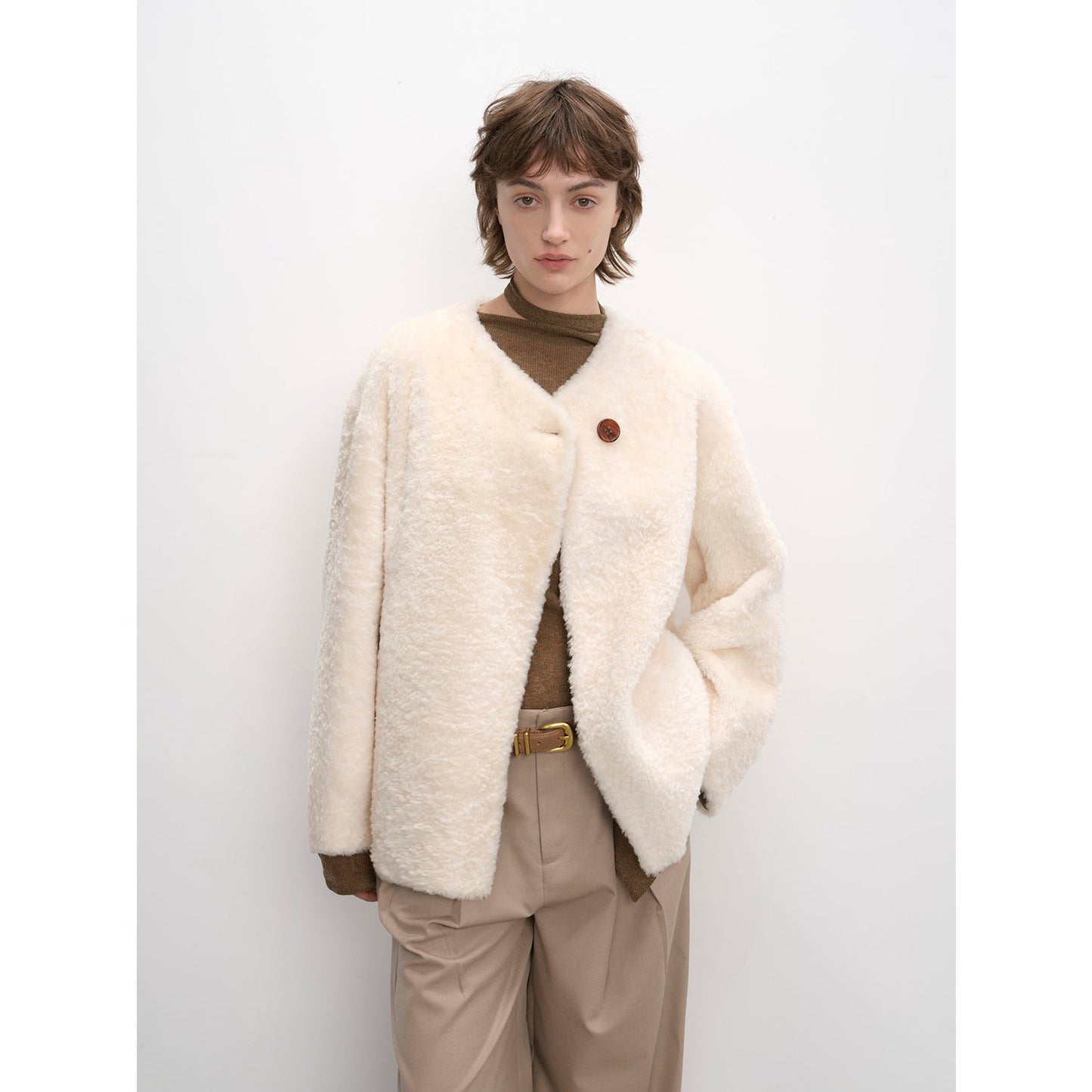 Merino Wool Fur Sheepskin Jacket