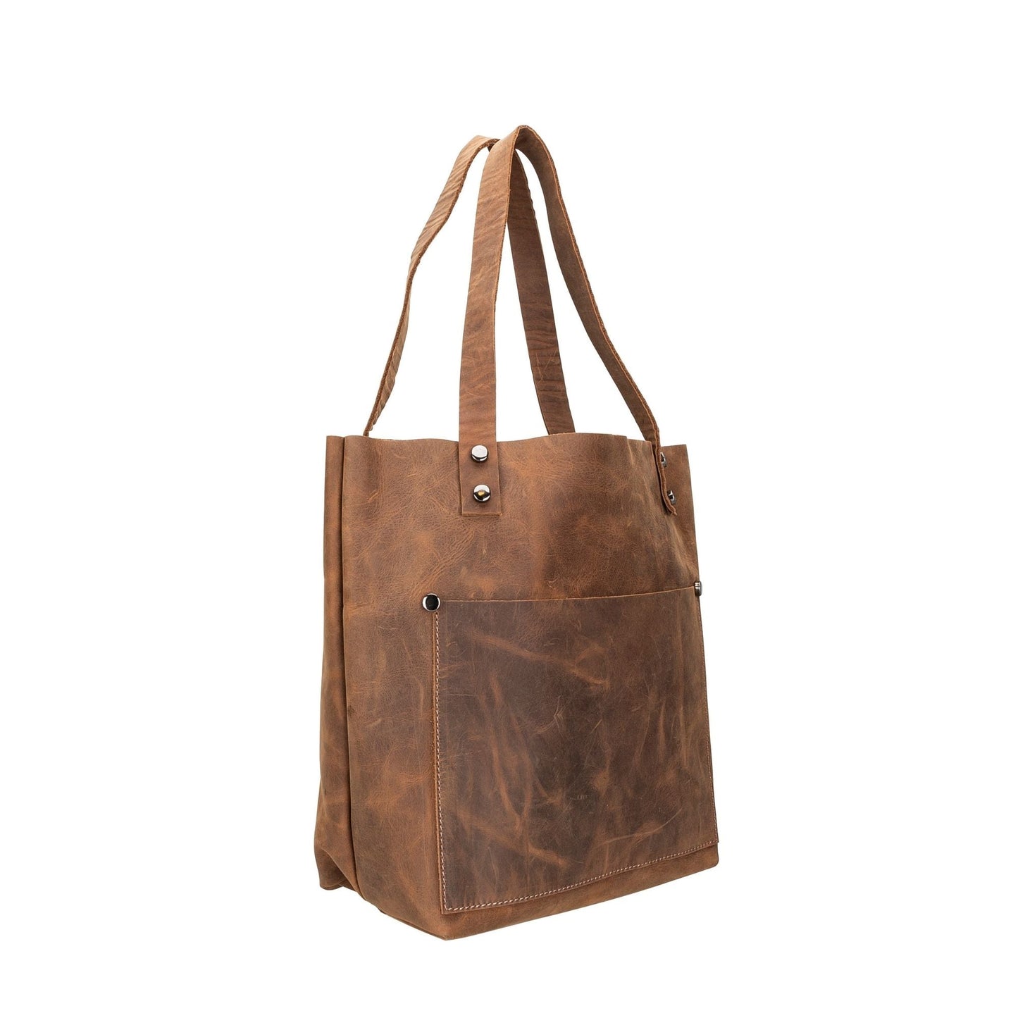 Alpine Leather Crossbody Tote Bag