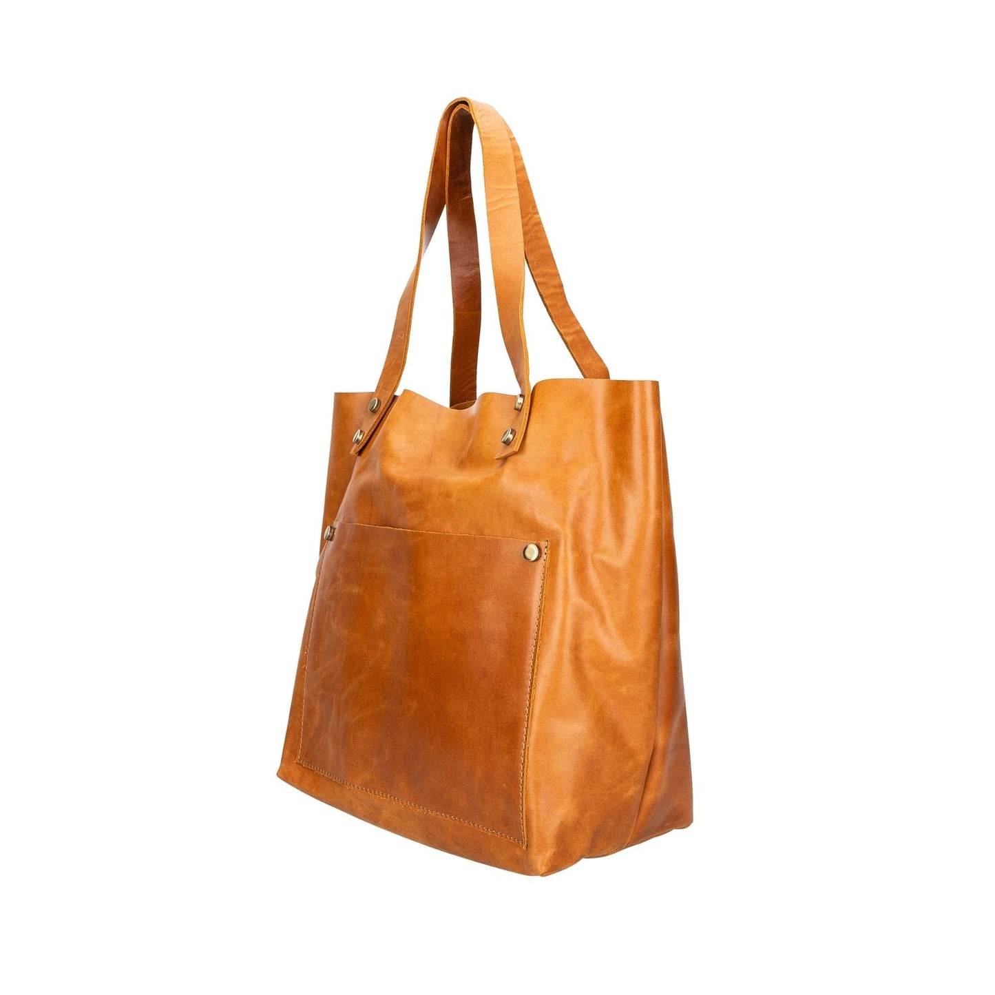 Alpine Leather Crossbody Tote Bag