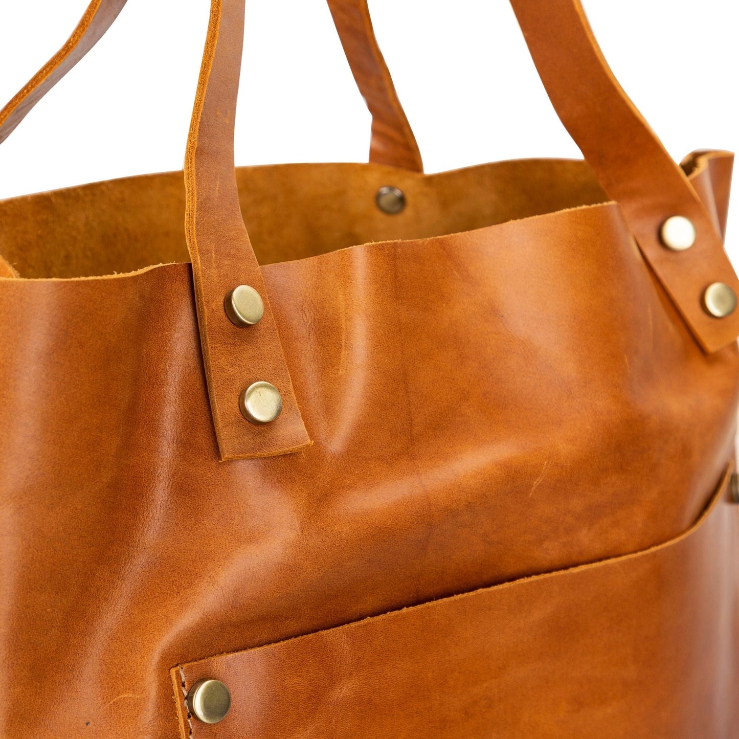 Alpine Leather Crossbody Tote Bag