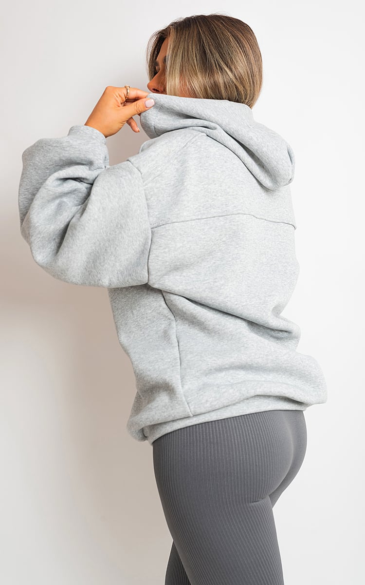 Oversized Hoodie w/Ruched Sleeves