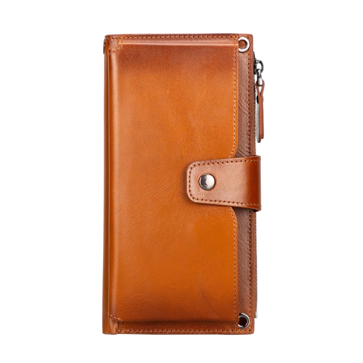 Leather Cell Phone Wallet with Strap